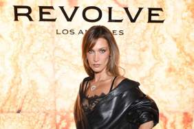 Bella Hadid's Sheer Lace Top Is Held by Two Straps for Revolve Event