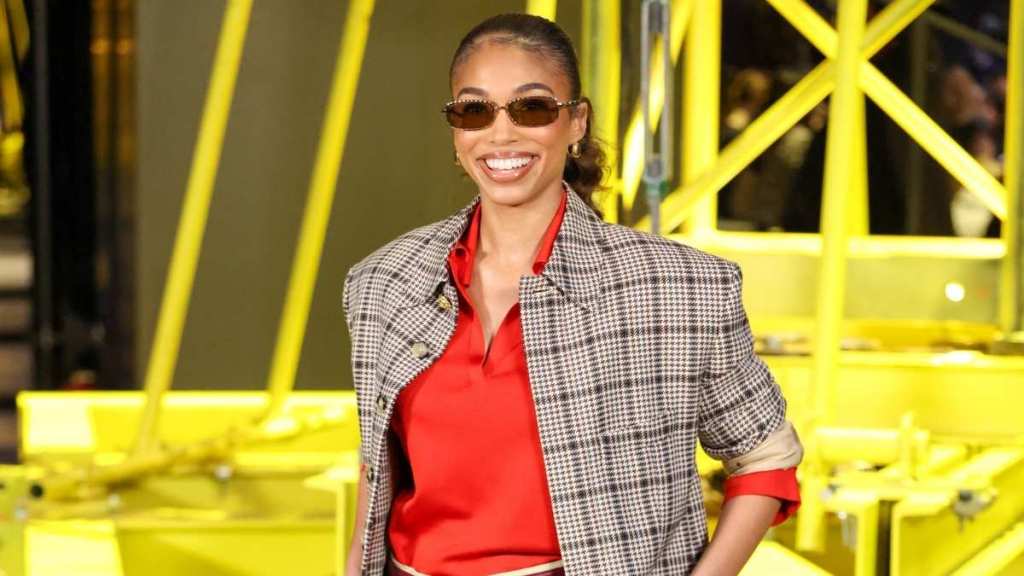 Lori Harvey’s Chanel Skirt Boasts Unbelievably High Slit at Paris Show