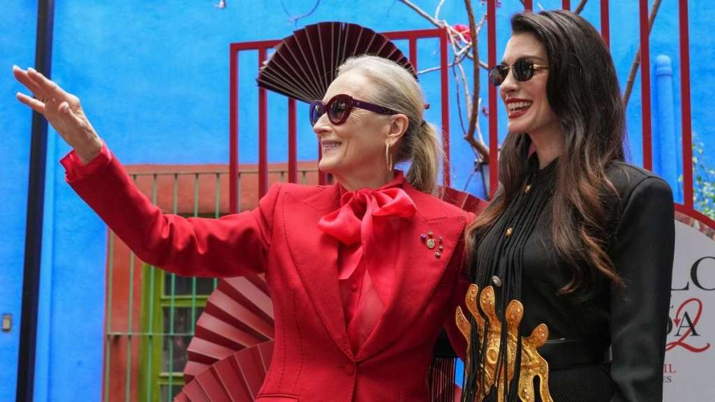 Meryl Streep's Tailored Red D&G Suit Is So Miranda Priestly-Coded