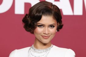 Zendaya's Open-Back Louis Vuitton Gown Has Dangerously High Slit