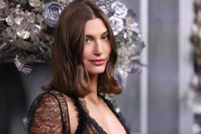 Hailey Bieber Goes Sheer & Bold in More to Come Crochet Skirt