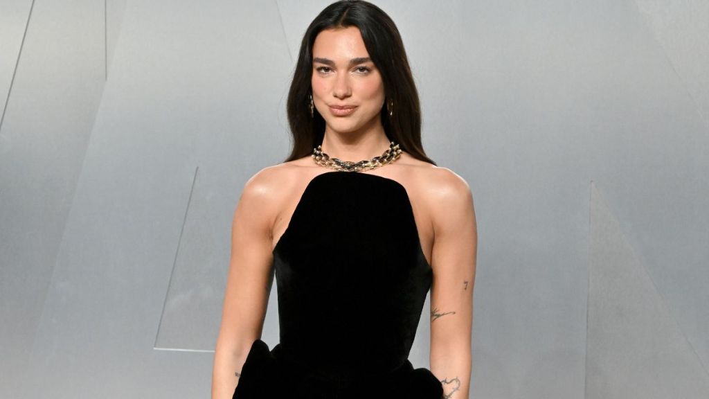 Dua Lipa’s Sequined Oseree Bikini Held by Strings Is a Summer Staple