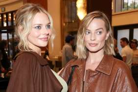 Samara Weaving Shows off Baby Bump Alongside Margot Robbie at Screening