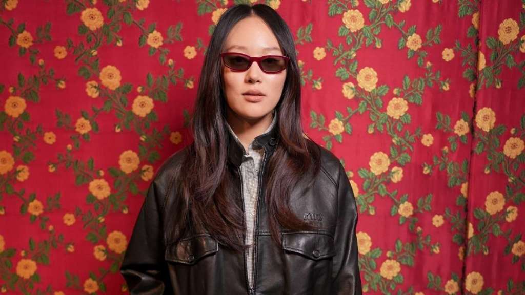 Yerin Ha's Leather Micro Miniskirt Look Wins at Miu Miu PFW Show