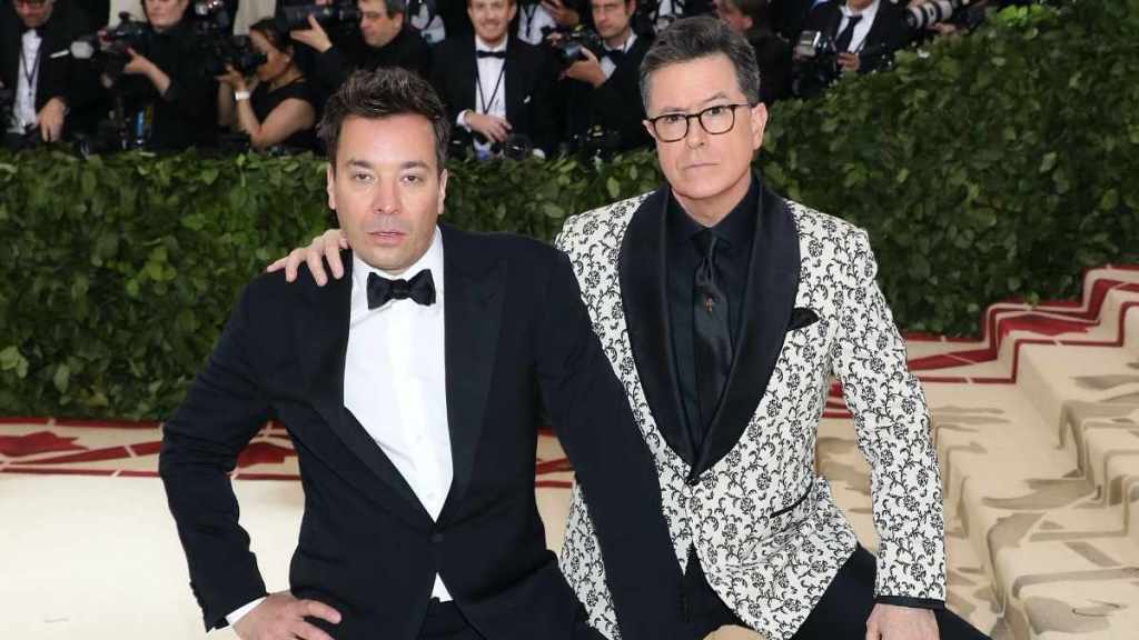 Jimmy Fallon References Donald Trump in Stephen Colbert Tribute Song