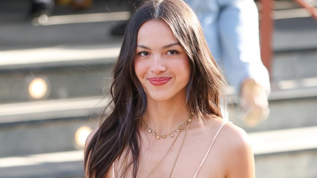 Olivia Rodrigo Commands Attention in Thin-Strap Dress at Paris Fashion Week