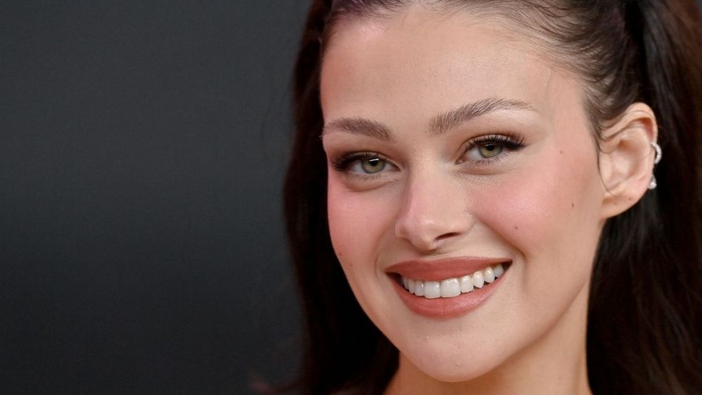 Nicola Peltz’s Gemstone-Studded Sheer Top Steals the Spotlight for The Beauty