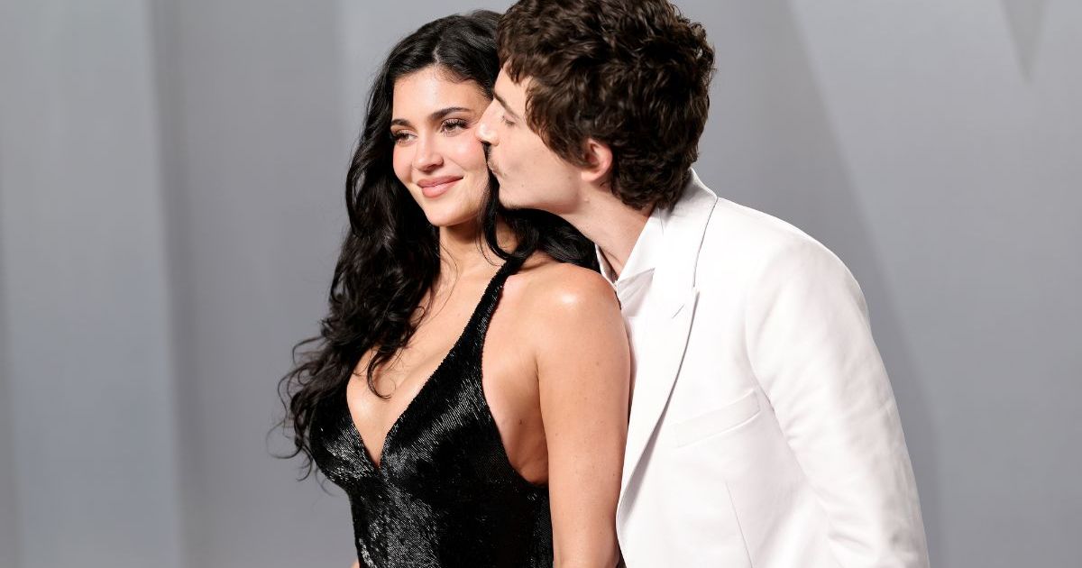 Timothee Chalamet Can't Keep Hands off Kylie Jenner at Oscars Party