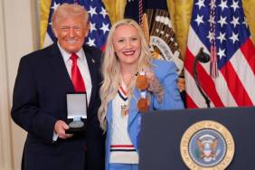 Donald Trump Receives Team USA Medal from Emotional Olympian