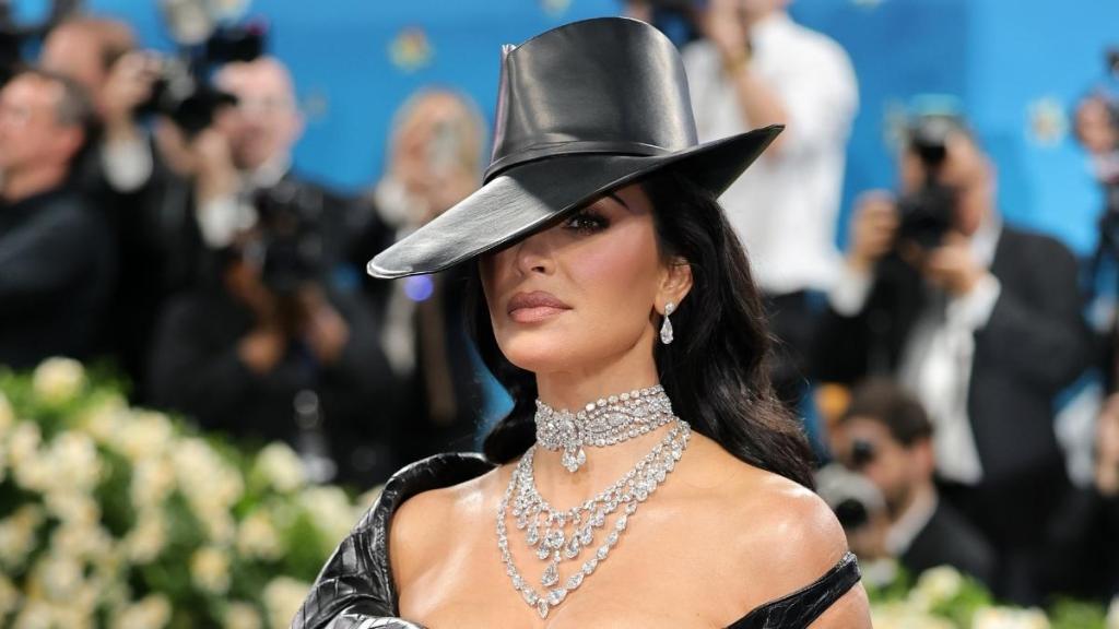 Kim Kardashian Is in Her Showgirl Era in Bold Bodysuit for Movie Shoot