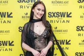 Lola Tung's Lacy Blumarine High Slit Dress Is Daring & So See-Through