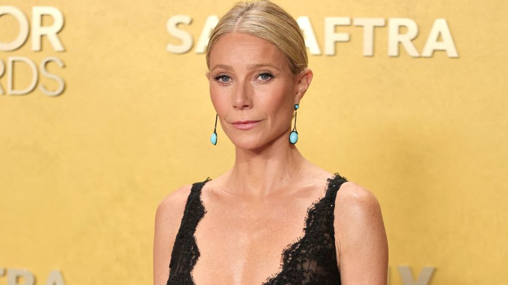 Gwyneth Paltrow's Givenchy Gown for Actors Awards Comes With a Sheer Bodice