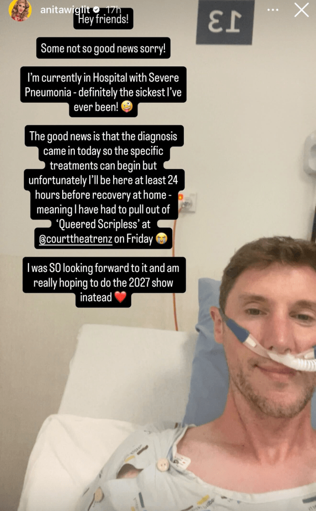 Anita Wiglit on hospital bed