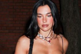 Dua Lipa's Fanci Club Micro Minidress Daringly Hangs on a Thin String