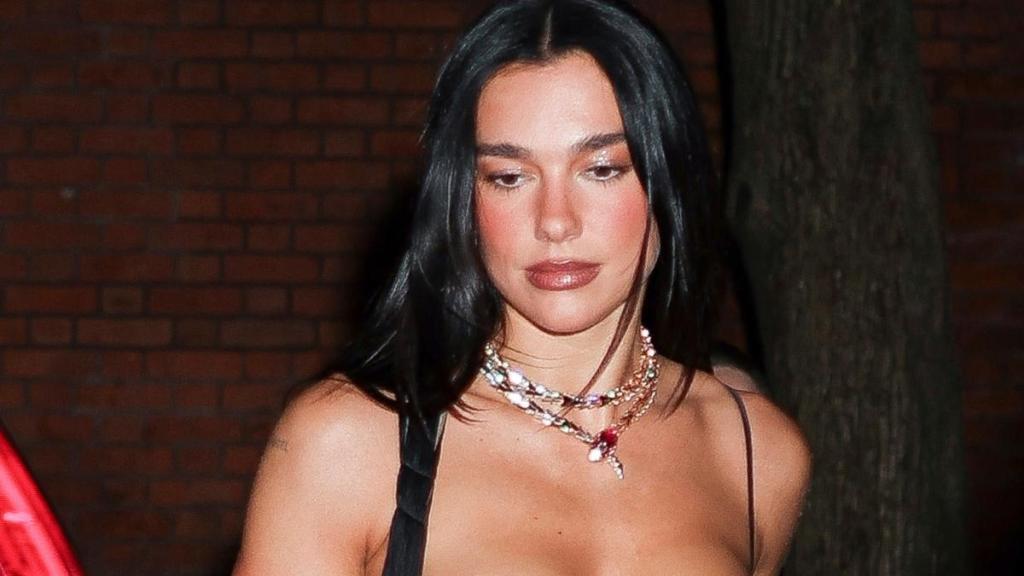 Dua Lipa's Fanci Club Micro Minidress Daringly Hangs on a Thin String