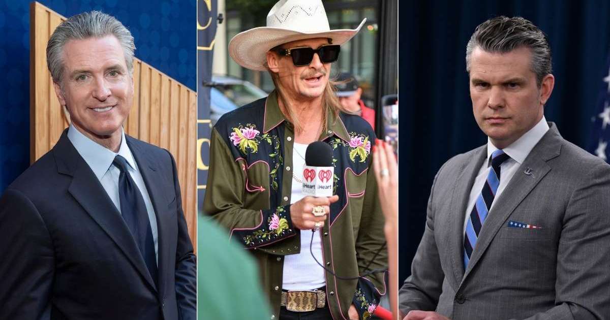 Gavin Newsom Slams Kid Rock Over Alleged $100M Helicopter Trip With Pete Hegseth