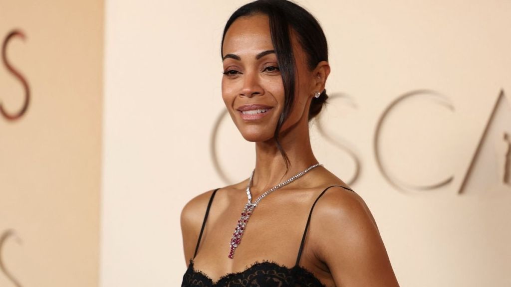 Zoe Saldana Raises Eyebrows in Completely Backless Dress for TIME 100