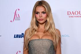 Brooks Nader Brings Major Heat in Strapless Dress for The Daily Front Row