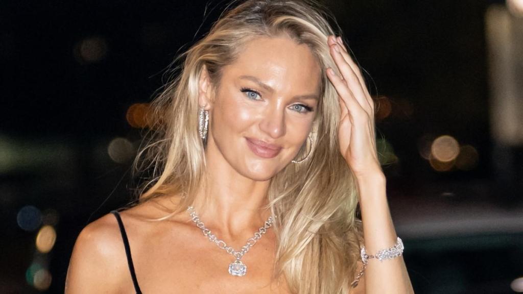 Candice Swanepoel’s Backless Swimsuit Is Doing All the Talking