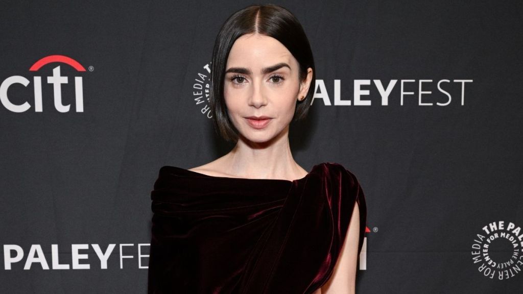 Lily Collins' Velvet Gown at 2026 PaleyFest Comes With Bold Waist Cut-Out