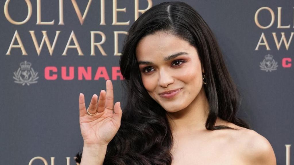 Rachel Zegler Brings a Chain-Held Neckline Moment to Strapless Dress at Olivier Awards