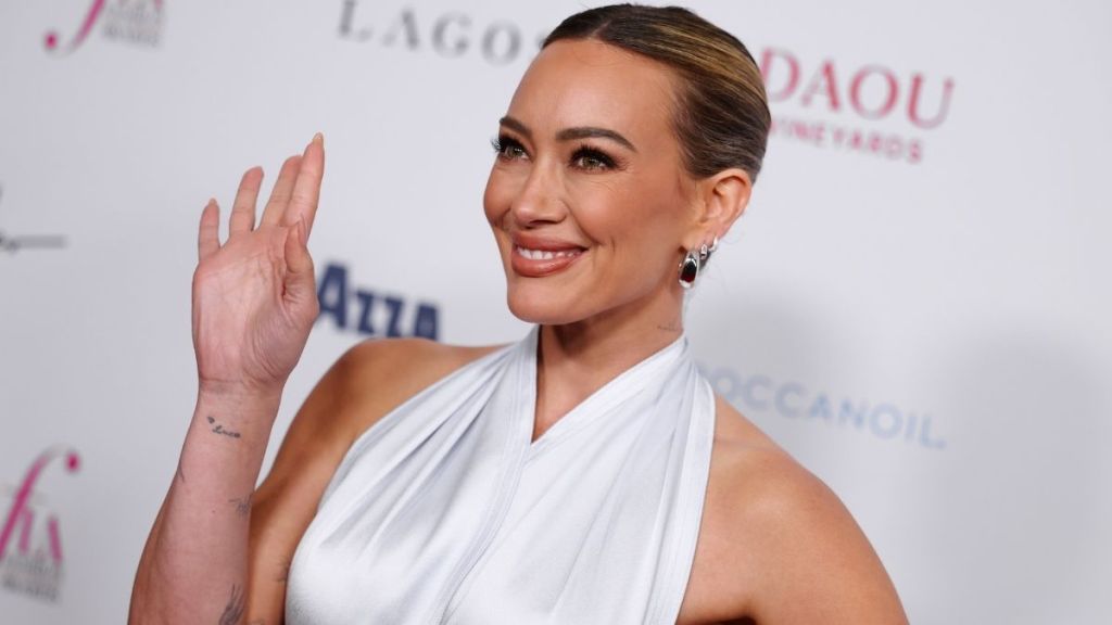 Hilary Duff Breaks a Sweat in Crop Top & Tights for New Collaboration