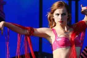 Addison Rae Sizzles in Latex Bikini While Owning Coachella Weekend Two Stage