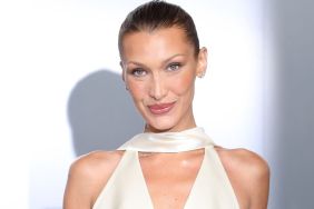 Bella Hadid's Ashling Massoumi Micro Crop Top & Miniskirt Are Fully Sheer