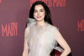 Anne Hathaway's Fully Sheer Lever Couture Dress Has Ridiculously High Slit