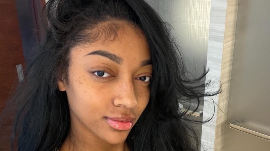 Angel Reese’s Top Goes Fully Sheer With a Bikini Bottom Pairing for New Campaign