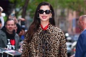 Anne Hathaway's Plunging Bina Daigeler Bodysuit Has Massive Sheer Cutout