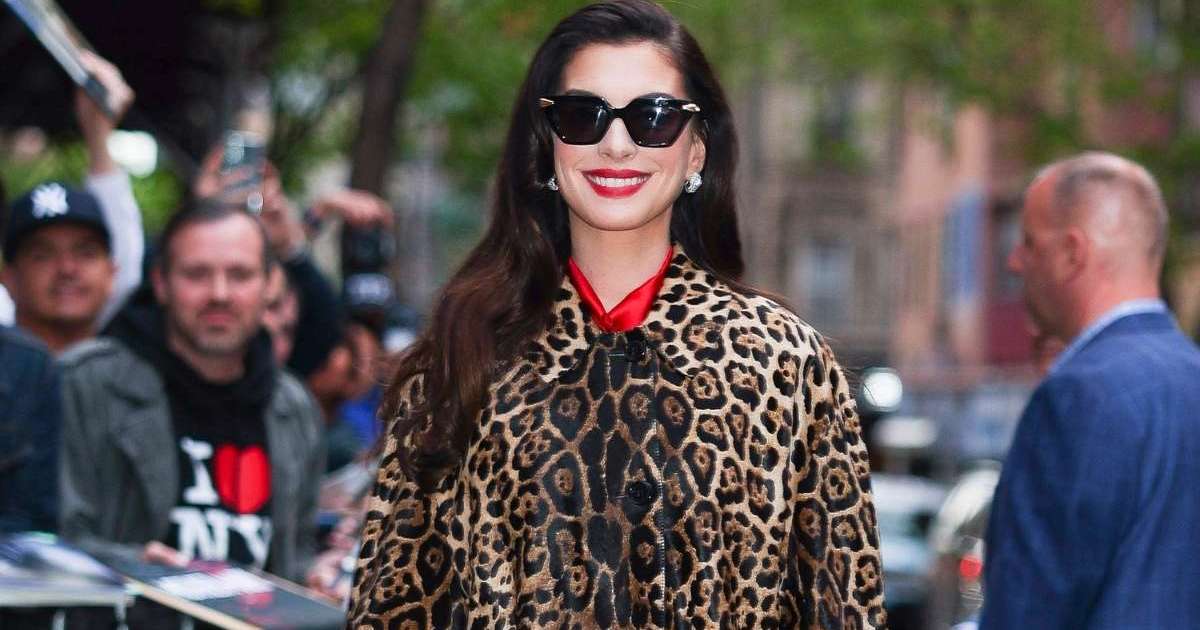 Anne Hathaway’s Plunging Bina Daigeler Bodysuit Has Massive Sheer Cutout