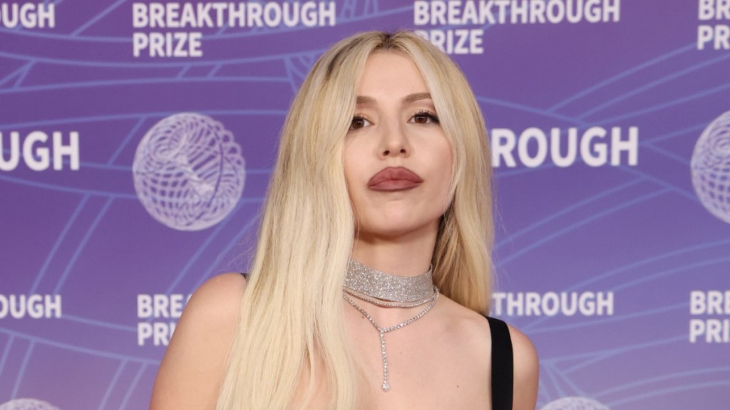 Ava Max Raises Temperatures in Risqué Tie-Up Dress at Breakthrough Awards