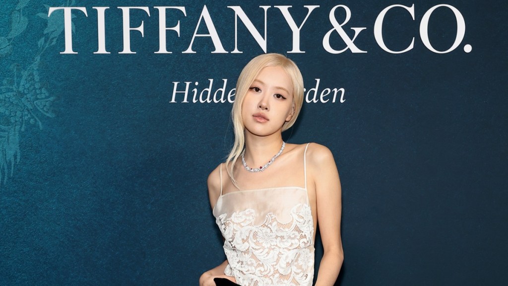 BLACKPINK’s Rosé Owns the Room in Sheer Lace Dress at Tiffany & Co.