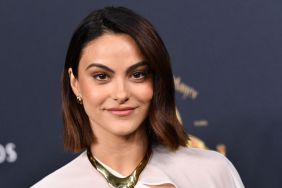 Camila Mendes Pairs Micro Bikini Top With Sharp Blazer for Prada