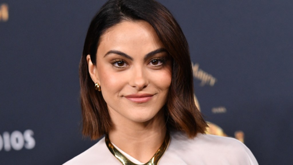 Camila Mendes strapless dress He-Man
