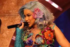 Cardi B's Bryan Hearns Bodysuit Look Is Quite Literally Spitting Fire