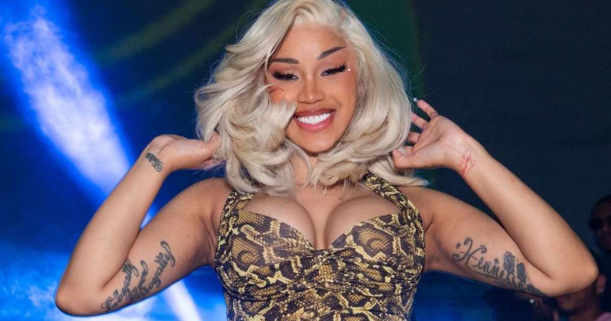 Cardi B Flaunts Her Abs in Bold Plunging Crop Top