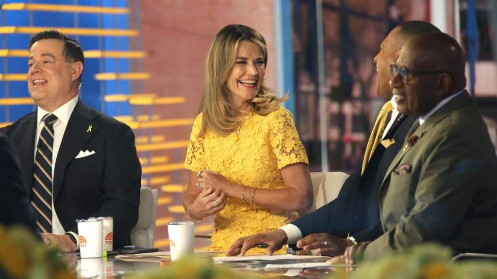 Carson Daly, Savannah Guthrie and Al Roker