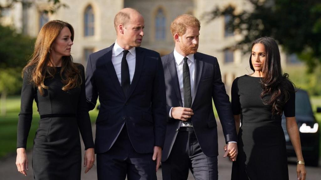 Catherine, Prince William, Prince Harry, and Meghan