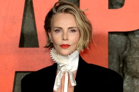 Charlize Theron Goes Topless Under Sleek Blazer for Apex Premiere