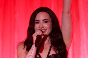 Demi Lovato’s Leg-Baring Mini Dress Comes With a Sky-High Slit