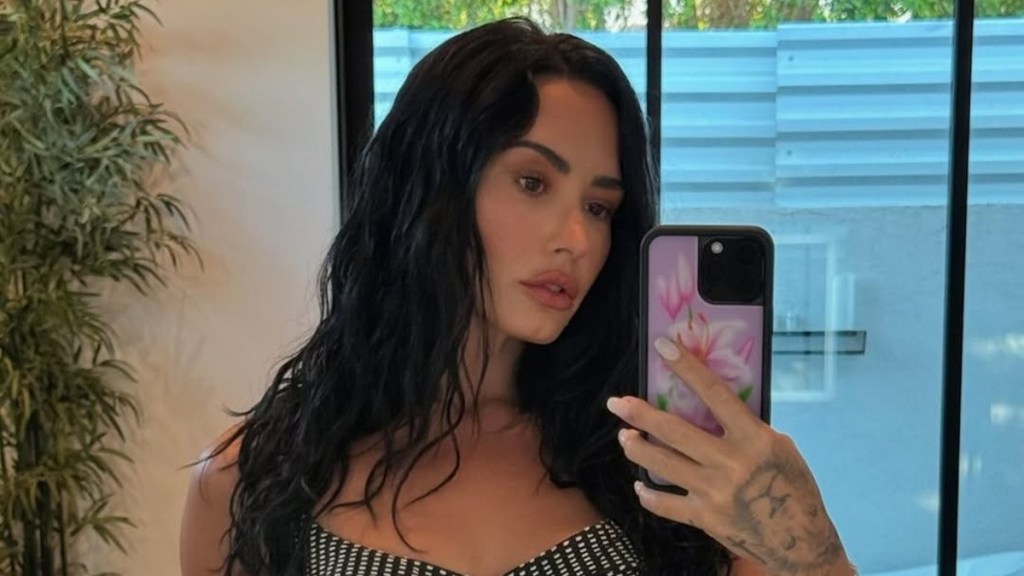 Demi Lovato Takes the Stage in an All-Sheer Look on Tour