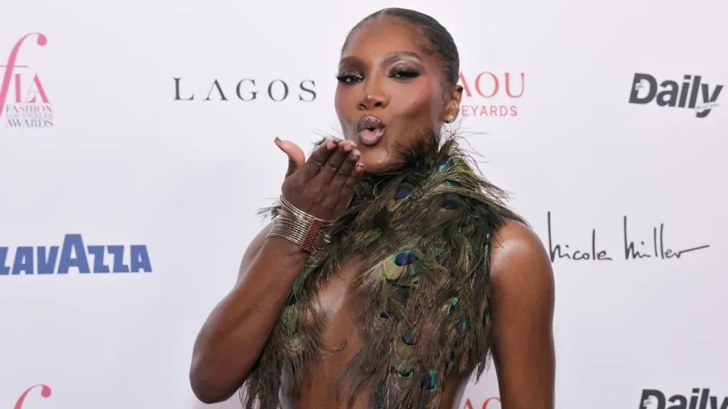 Doechii Stuns at LA Fashion Awards in Sheer Dress With Bold Cut-Outs