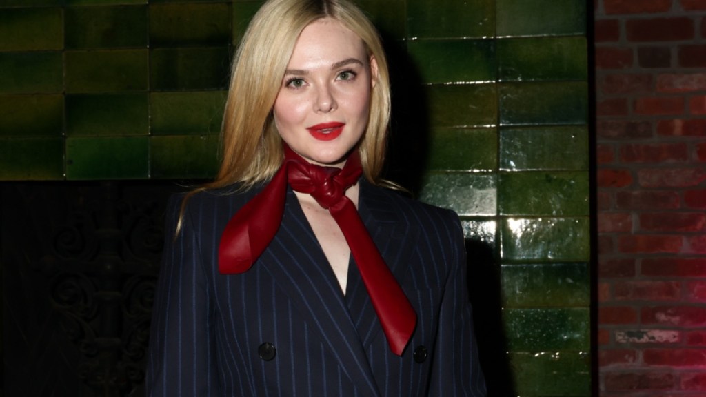Elle Fanning’s Elf Cosplay With Sheer Bodysuit Leaves Little to Imagination