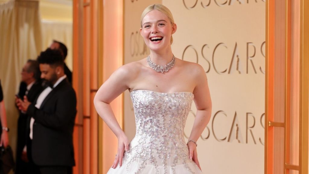 Elle Fanning’s Mini Dress Look Lands Just Right for Vogue Spain