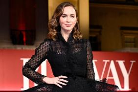 Emily Blunt Doubles Down on Fully Sheer in Daring Valentino Shirt & Skirt