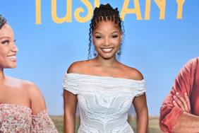 Halle Bailey's Lacy Charo Ruiz Dress Is Completely Sheer for Screening