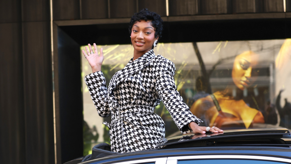 Angel Reese Elevates Fully See-Through Crop Top With VS Bikini Bottom