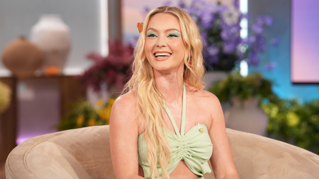 Zara Larsson's Desigual Bikini Top & Denim Micro Shorts Are So Beachy